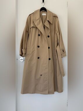 Maison Martin Margiela Beige Double-Breasted Trench Coat